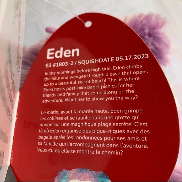 Squishmallows Eden The Bigfoot, 3" Clip, NWT! - Picture 5 of 5